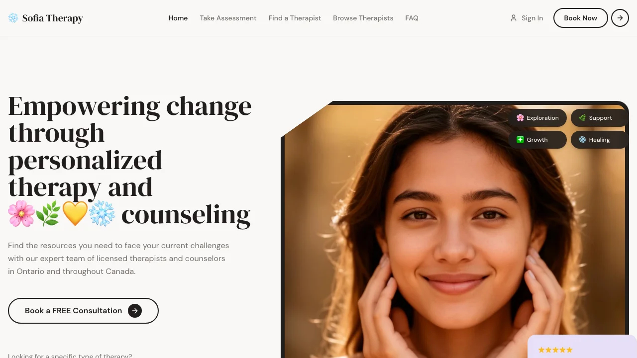 Loading preview of MindBridge - Remote Therapy & Counseling Platform Template